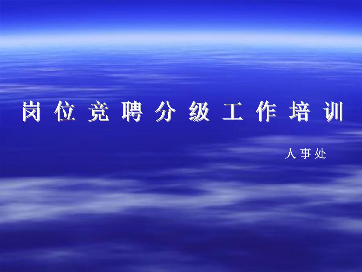 專業技術人員崗位競聘分級工作培訓 計算機技術應用指南